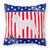 USA Patriotic With Dog Fabric Decorative Pillow - 638508513779