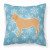 Winter Snowflake With Dog Fabric Decorative Pillow - 638508515629