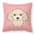 Dog Face Checkerboard Design Fabric Decorative Pillow - 615872897230