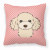 Dog Face Checkerboard Design Fabric Decorative Pillow - 615872897230