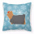 Winter Snowflake With Dog Fabric Decorative Pillow - 638508515179