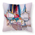 Carolines Treasures Sailboats Painting Fabric Decorative Pillow, 14x14 Inches, Polyester, cheerful, soft