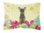 Easter Eggs Dog Art Canvas Fabric Decorative Pillow - 638508783103