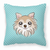 Carolines Treasures, Inc Checkerboard Print With Dog Fabric Decorative Pillow, 18 x 18 Inches, cozy, cheerful      
