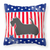 USA Patriotic With Dog Fabric Decorative Pillow - 638508514523