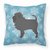 Winter Snowflake Dog Profile Art Fabric Decorative Pillow - 638508510310