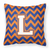 Letter Chevron Fabric Decorative Pillow - 638508320858