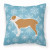 Winter Snowflake With Dog Fabric Decorative Pillow - 638508515117