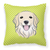 Carolines Treasures Dog Face Checkerboard Design Fabric Decorative Pillow, Full Color, 14x14 Inches, colorful and decorative