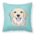 Carolines Treasures Dog Face Checkerboard Design Fabric Decorative Pillow, 14x14 Inches, soft, vibrant