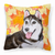 Dog With Fall Design Fabric Decorative Pillow - 652259224494