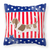 USA Patriotic With Dog Fabric Decorative Pillow - 638508513854