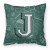 Carolines Treasures Monogram Letter ?Back to School? Polyester Fabric Decorative Throw Pillow ? 14 x 14 Inch Accent Cushion