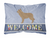 Welcome Dog Art Canvas Fabric Decorative Pillow Style 2 - 638508981233