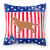 USA Patriotic With Dog Fabric Decorative Pillow - 638508513953