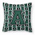 Carolines Treasures Monogram Letter Football Fabric Pillow, 14x14 Inches, Durable and Comfortable Polyester