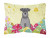 Easter Eggs Dog Art Canvas Fabric Decorative Pillow - 638508783349