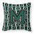 Carolines Treasures Monogram Letter Football Pillow, 14 Inches, Comfortable Polyester Home Accent