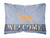 Welcome Dog Art Canvas Fabric Decorative Pillow - 638508702661