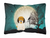 Caroline?s Treasures Halloween Dog Artwork Canvas Pillow, Decorative 12x16 Polyester