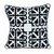 Parkland Collection Transitional Geometric Black 20" x 20" Pillow - 025773021618