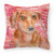 Dog With Love Stripes Fabric Decorative Pillow - 652259222704