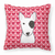 Dog With XOXO Hearts Fabric Decorative Pillow - 638508676610