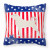USA Patriotic With Dog Fabric Decorative Pillow - 638508514608