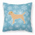 Winter Snowflake Dog Profile Art Fabric Decorative Pillow - 638508509727