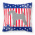 USA Design with Dog Fabric Decorative Pillow - 638508508751