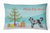Carolines Treasures Christmas Tree Dog Art Canvas Fabric Decorative Pillow, Style 2 Embellished