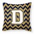 Letter Chevron Fabric Decorative Pillow - 638508319999