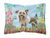 Spring Dog Art Canvas Fabric Decorative Pillow - 652259182671