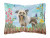 Spring Dog Art Canvas Fabric Decorative Pillow - 652259182671
