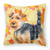 Dog With Fall Design Fabric Decorative Pillow - 652259224371