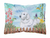 Spring Dog Art Canvas Fabric Decorative Pillow - 652259182831