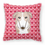 Dog With XOXO Hearts Fabric Decorative Pillow - 638508676801