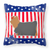 USA Design with Dog Fabric Decorative Pillow - 638508509178