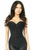 Lavish Lace Front Zipper Corset - 635409161184
