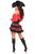 Daisy Corsets 4 PC Pirate Lady Corset Costume, Bold