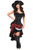 Daisy Corsets Top Drawer 4 PC Pirate Corset Costume, Black/Red, 2X, Elegant