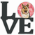 Dog Love & Hearts Metal Wall Artwork - 194030204085