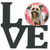 Dog Love & Hearts Metal Wall Artwork - 194030204139