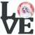 Dog Love & Hearts Metal Wall Artwork - 194030204375