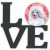 Dog Love & Hearts Metal Wall Artwork - 194030204375
