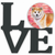 Dog Love & Hearts Metal Wall Artwork - 194030204320