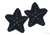 Anne Home - Set of 2 Blue-Shaped Star Pillows - 640901137179