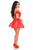 Top Drawer Steel Boned Red Brocade & Taffeta Corset Dress - 810112205121