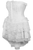 Top Drawer Steel Boned Strapless White Lace Victorian Corset Dress - 810112205657