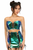 Lavish Holo Bustier & Skirt Set - 655222113412